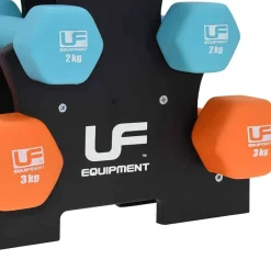 Urban Fitness Deportes De Fuerza|Accesorios De Fitness^Set de mancuernas 2 de 1 kg, 2 de 2 kg y 2 de 3 kg UFW025