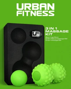 Urban Fitness Deportes De Fuerza|Accesorios De Fitness^Set de masaje 3 en 1 UFA315