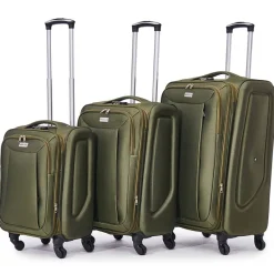 VERTICAL STUDIO Equipaje^Maleta de tela "Tromso" 20" 24" 28" Set de 3 verde