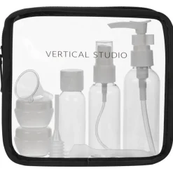 VERTICAL STUDIO Equipaje^"Terråk" Neceser con frascos de viaje negro