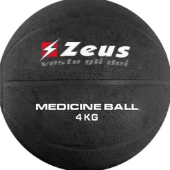 Zeus Deportes De Fuerza|Accesorios De Fitness^Balón medicinal 4 kg negro