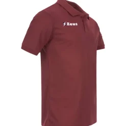 Hombre Zeus Camisas Y Polos|Ropa De Fitness^Basic Hombre Polo rojo oscuro