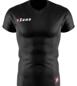 Zeus Running|Ropa De Fitness^Fisiko Baselayer Camiseta funcional de manga corta negro