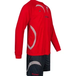 Zeus Ropa Para Árbitros^Hombre Conjunto de árbitro Camiseta con pantalón corto Rojo