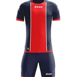 Zeus Conjuntos De Fútbol|Equipaciones^Icon Teamwear Set Camiseta con pantalones cortos rojo marino