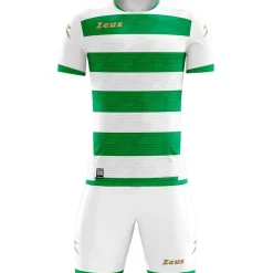 Zeus Conjuntos De Fútbol|Equipaciones^Icon Teamwear Set Camiseta con pantalones cortos blanco verde