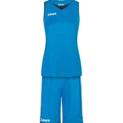 Zeus Basketball^Kit Flora Mujer Camiseta de baloncesto con pantalones cortos royal blue