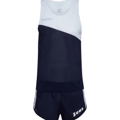 Zeus Atletismo^Kit Robert Hombre Conjunto de atletismo Camiseta con pantalones cortos azul marino