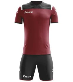 Zeus Conjuntos De Fútbol|Equipaciones^Kit Vesuvio Conjunto de fútbol 2 piezas rojo oscuro negro