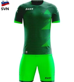 Zeus Conjuntos De Fútbol|Equipaciones^Mundial Teamwear Set Camiseta con pantalones cortos neón verde