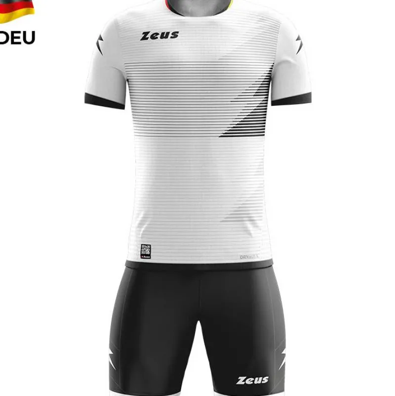 Zeus Conjuntos De Fútbol|Equipaciones^Mundial Teamwear Set Camiseta con pantalones cortos blanco negro