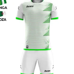 Zeus Conjuntos De Fútbol|Equipaciones^Mundial Teamwear Set Camiseta con pantalones cortos blanco verde