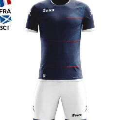 Zeus Conjuntos De Fútbol|Equipaciones^Mundial Teamwear Set Camiseta con pantalones cortos blanco marino