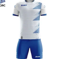 Zeus Conjuntos De Fútbol|Equipaciones^Mundial Teamwear Set Camiseta con pantalones cortos blanco royal blue