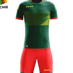Zeus Conjuntos De Fútbol|Equipaciones^Mundial Teamwear Set Camiseta con pantalones cortos verde rojo