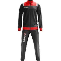 Hombre Zeus Chándales|Equipaciones^Tuta Relax Vesuvio Hombre Chándal rojo gris